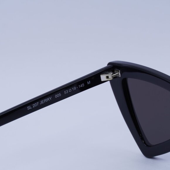 🕶️ New Saint Laurent SL207 JERRY 005 Sunglasses - Shiny Black Frame - Picture 9 of 12